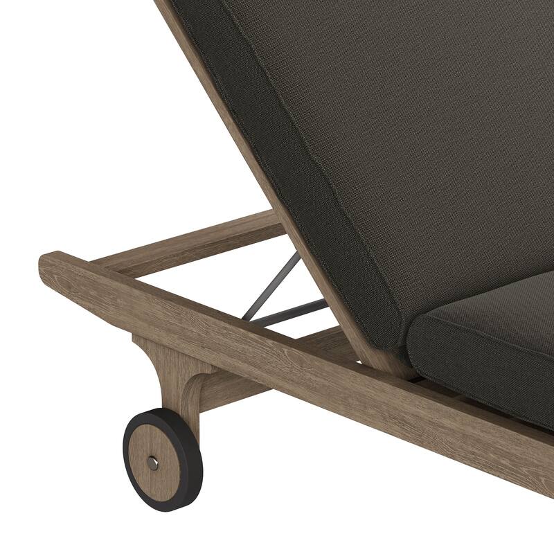 Saratoga Outdoor Patio Teak Chaise Lounge Chair