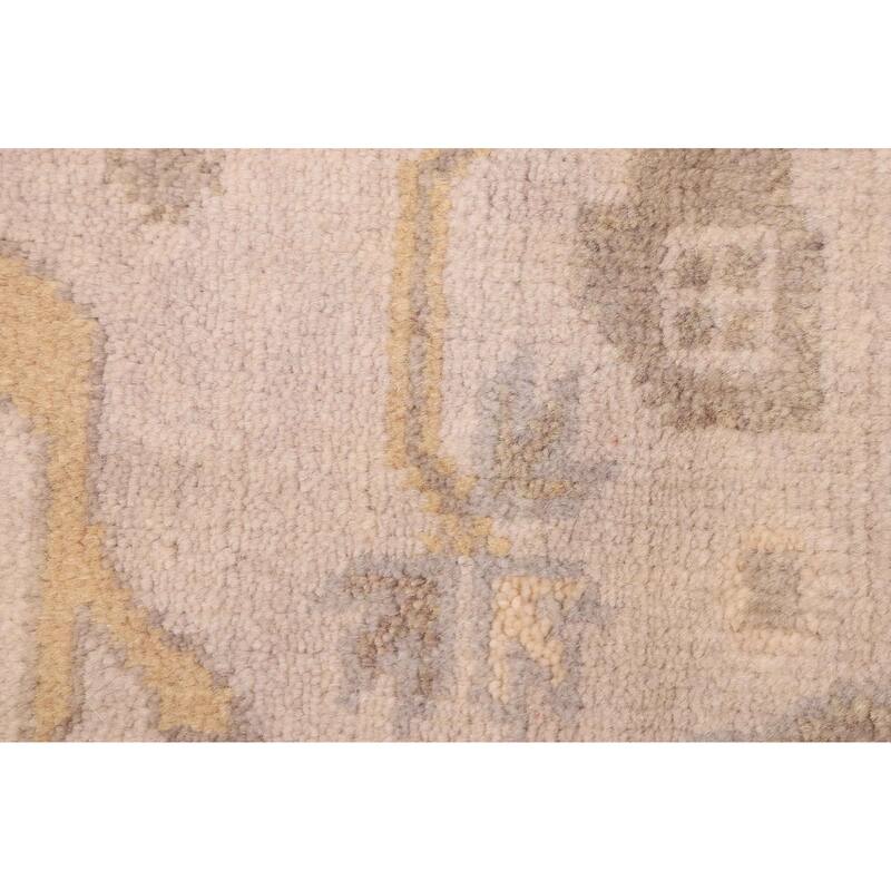 ECARPETGALLERY Hand-knotted Royal Oushak Light Grey Wool Rug - 9'0 x 8'9