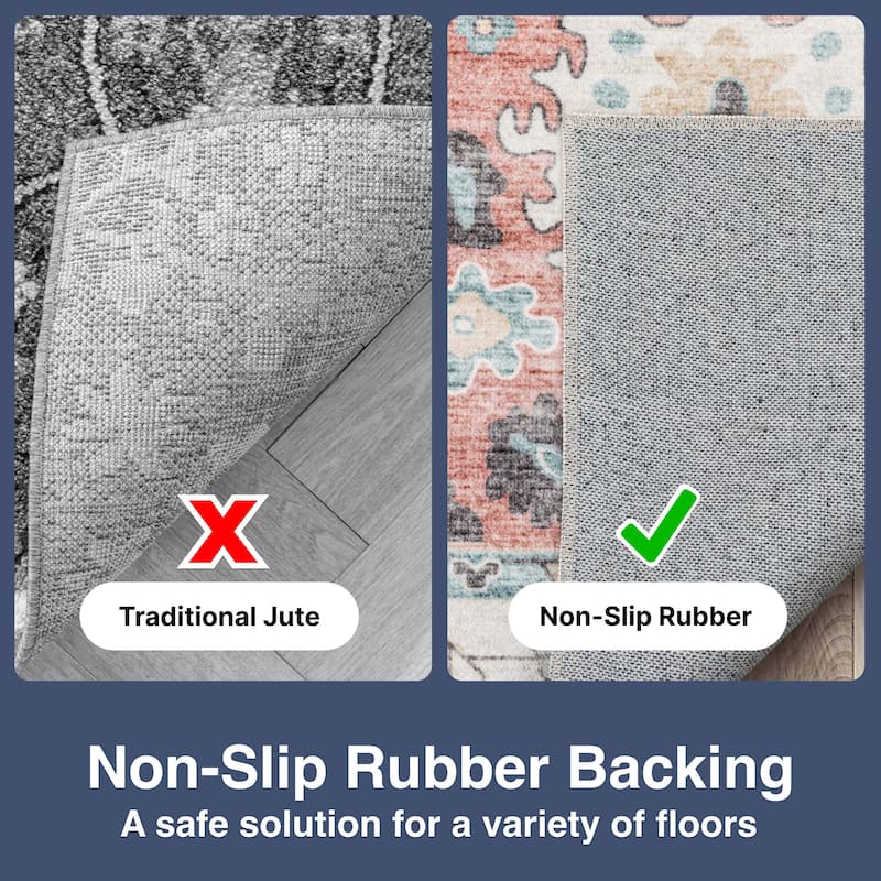 Well Woven Elle Basics Gala Vintage Botanical Washable Rug