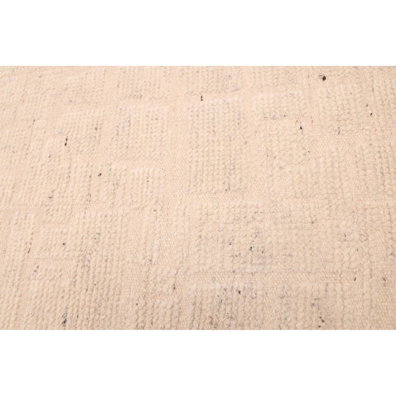 ECARPETGALLERY Hand-knotted Looma Cream Wool Rug - 8'0 x 9'11