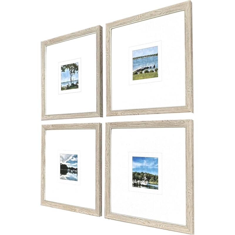 Paragon On the Water Framed Art - Set of 4