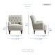 preview thumbnail 2 of 9, Fremont & Park Flavie Textured Fabric Accent Chair