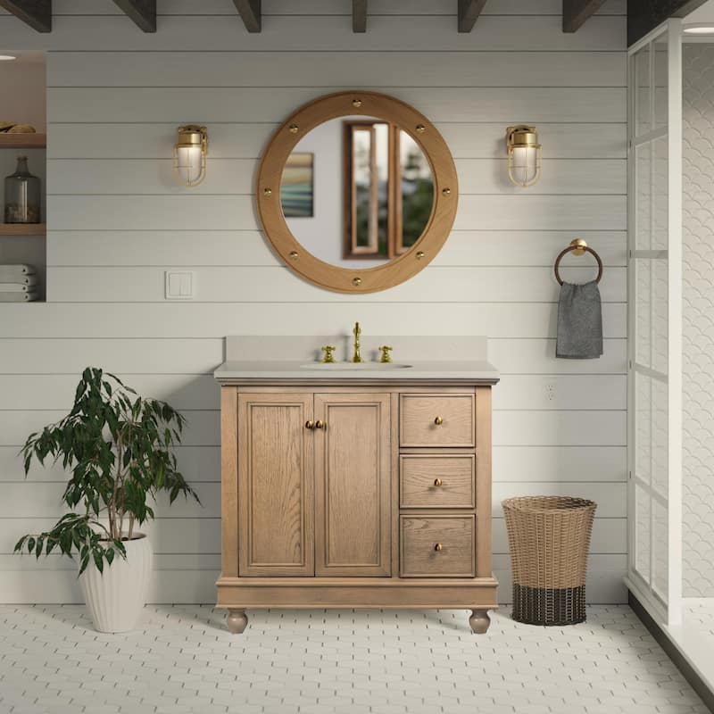 Bella 36-inch Vanity with Engineered White Top