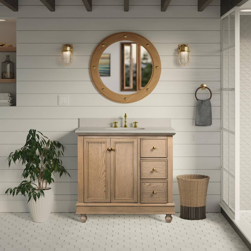 Bella 36-inch Vanity with Engineered White Top