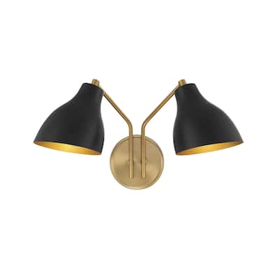 Meridian M90075 2 Light 10" Tall Wall Sconce