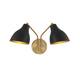 Option Matte Black / Natural Brass