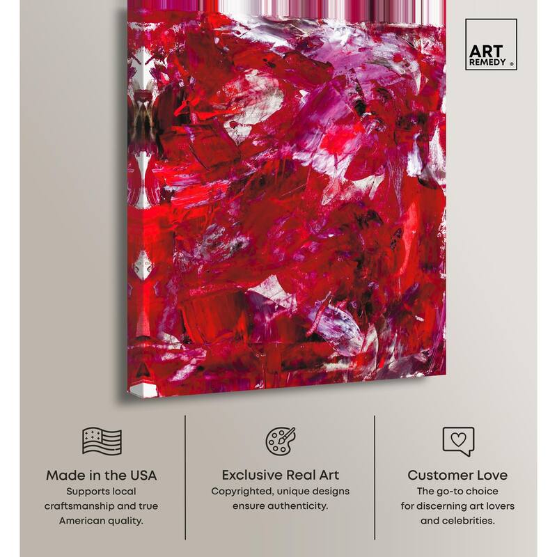 Eruption of Red II Canvas by Art Remedy, Gallery Wrapped