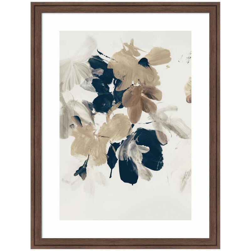 Kate and Laurel Summer View No2 by Dan Hobday Framed Wall Art Print - 20 x 26 - Brown