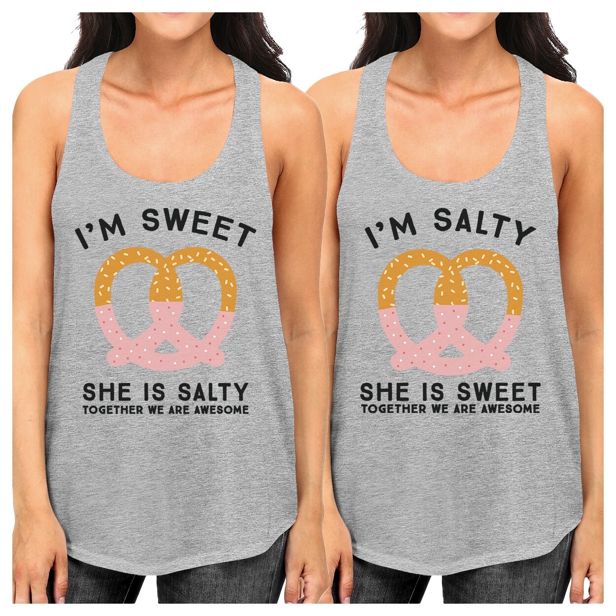 Shop Sweet And Salty Grey Cute Best Friend Gift Matching