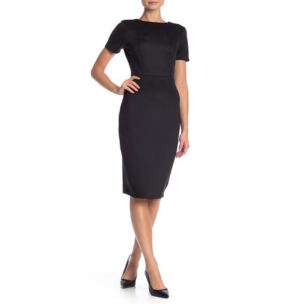 alexia admor scuba midi sheath dress