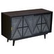 preview thumbnail 2 of 7, Bidi Mid-Century Modern Solid Wood 2-shelf Buffet by Furniture of America