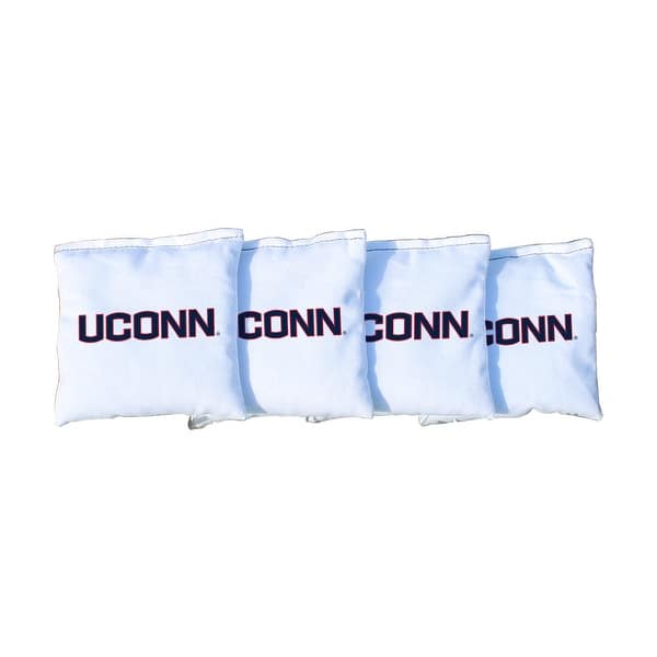 slide 2 of 3, Connecticut UCONN Huskies White Cornhole Bags All-Weather Resin Filled