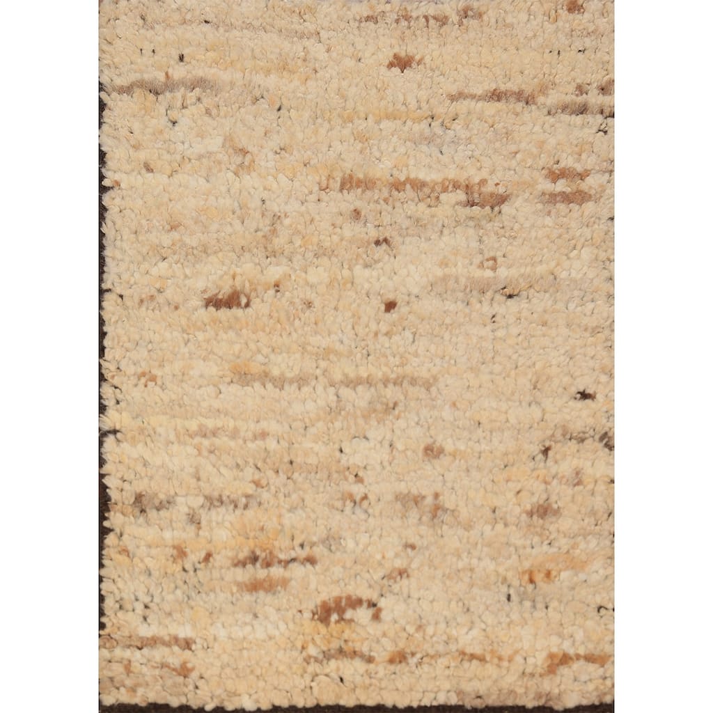 Moroccan Indian Accent Rug Handmade Abstract Foyer Wool Carpet - 2'0"x 3'0"