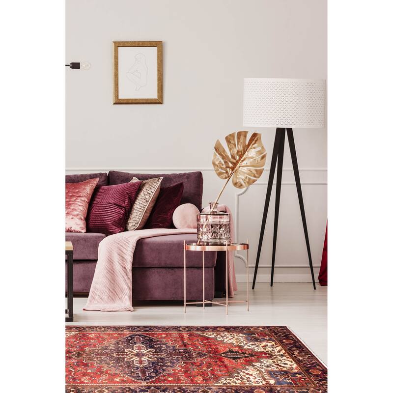 ECARPETGALLERY Hand-knotted Sarabi Light Red Wool Rug - 6'11 x 10'6