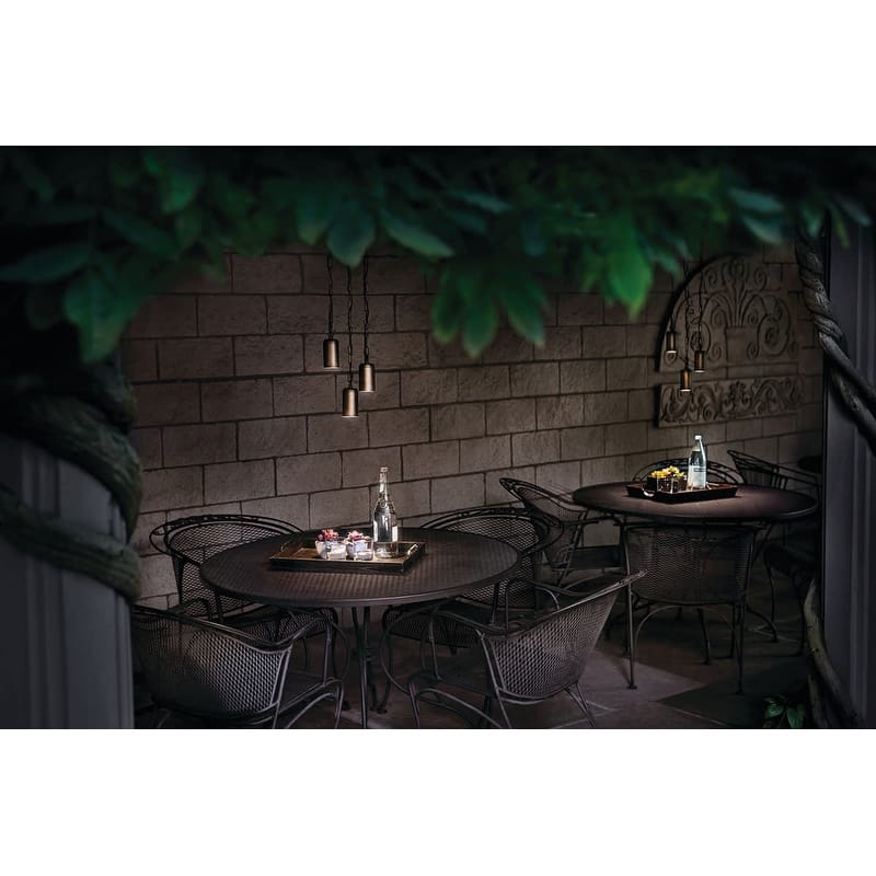 Kichler Single Light 2" Wide Outdoor Mini Pendant
