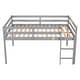 preview thumbnail 4 of 7, Full Loft Bed with Ladder, Grey