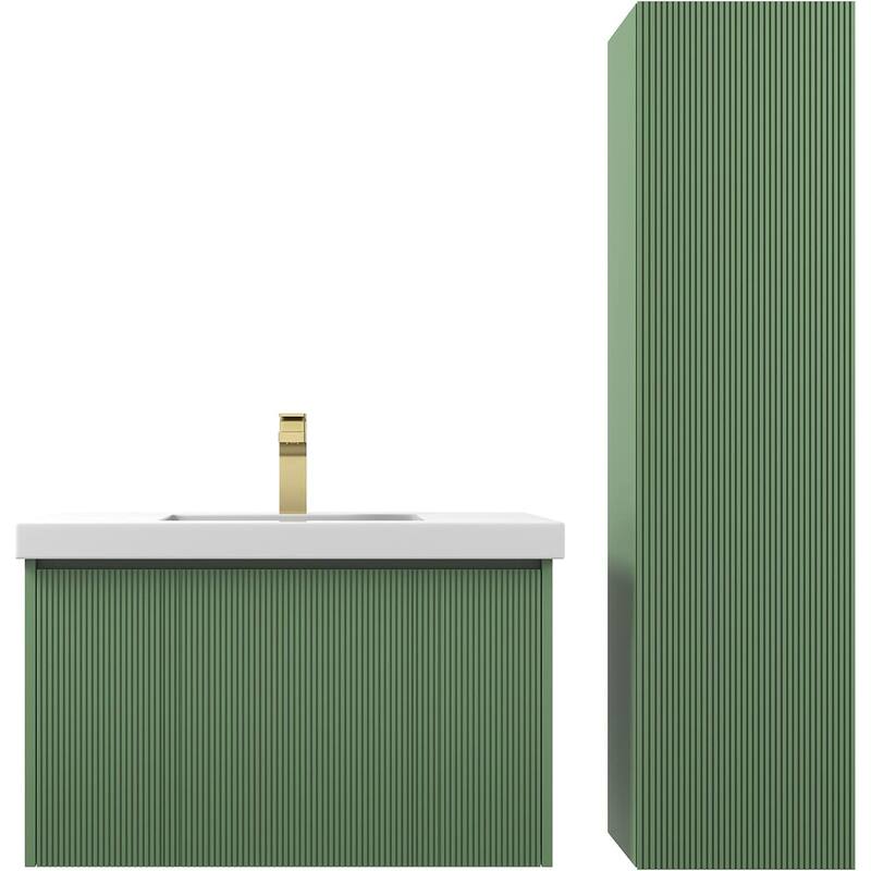 Blossom Positano 30" Floating Vanity with Sink & Side Cabinet