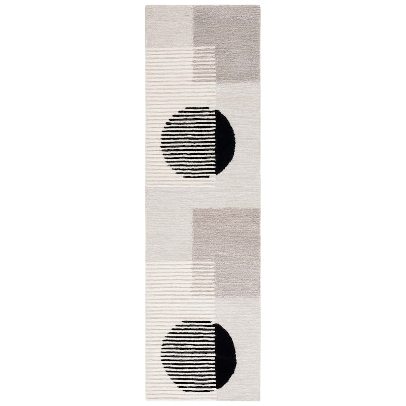 SAFAVIEH Handmade Ebony Liubka Contemporary Wool Rug