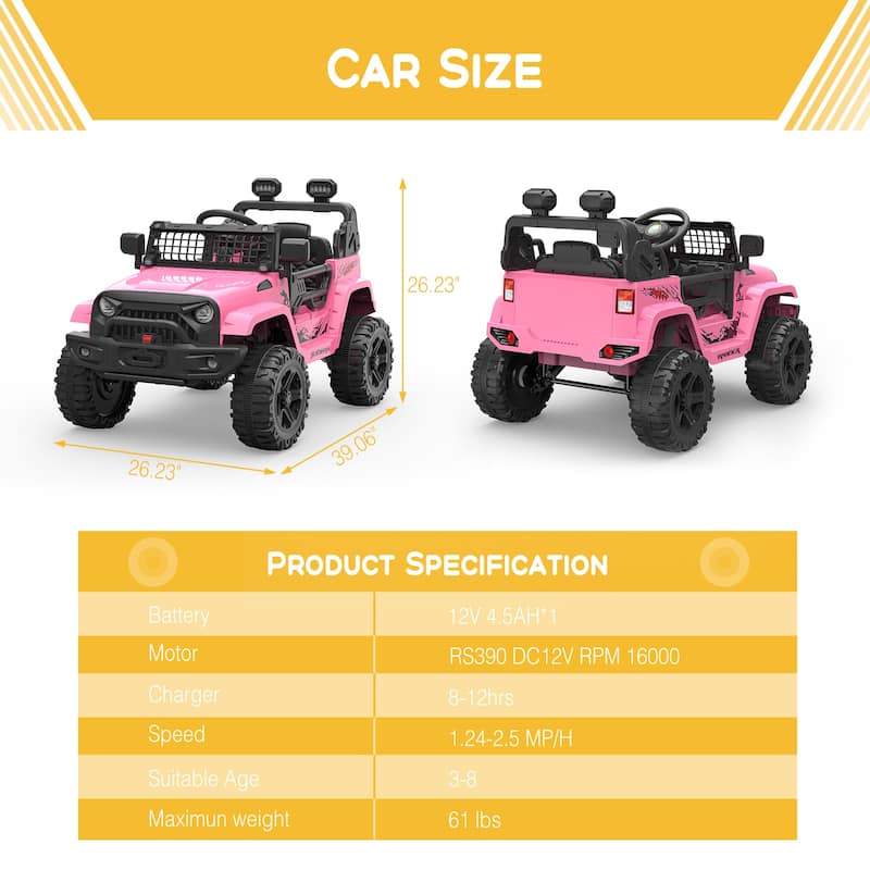 Ride on Truck Car 12V Kids Electric Vehicles