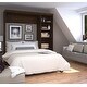 preview thumbnail 6 of 39, Bestar Pur Full Murphy Bed with Shelving Unit (84W) in Chocolate