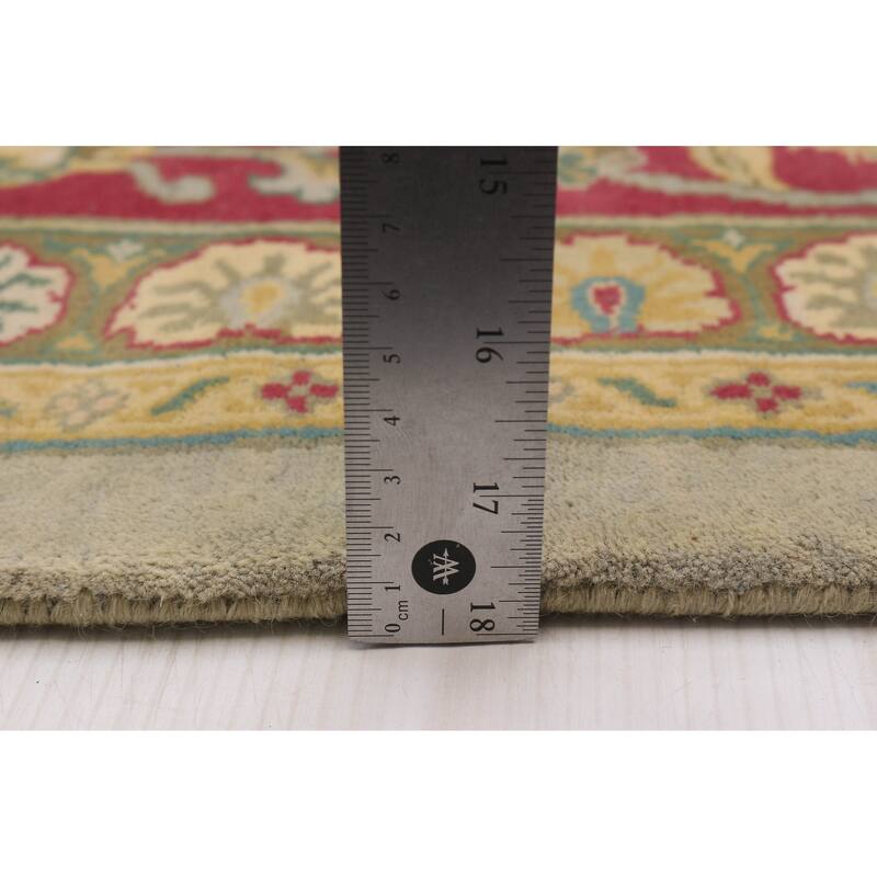 ECARPETGALLERY Hand-knotted Finest Agra Jaipur Grey Wool Rug - 9'0 x 11'1