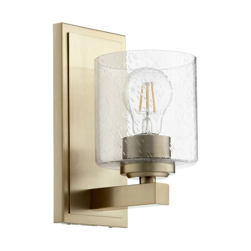 Quorum International 9" Tall Wall Sconce - Aged Brass