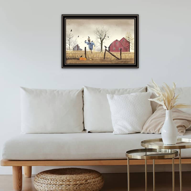 Framed Wall Art - After the Harvest, Black Frame
