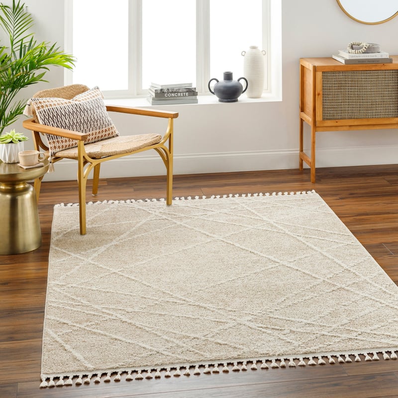 Adelyn Modern & Contemporary Area Rug - 9' 2" x 12' - Beige