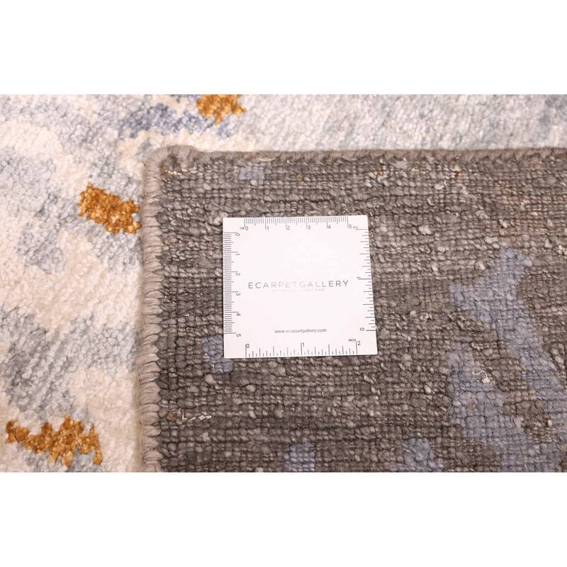 ECARPETGALLERY Hand-knotted Legacy Grey Silk Rug - 6'6 x 9'8