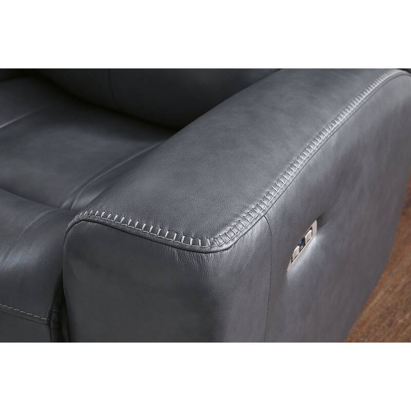 Signature Design by Ashley Mighty Moves Gray Power Reclining Loveseat - 78" W x 40" D x 42" H