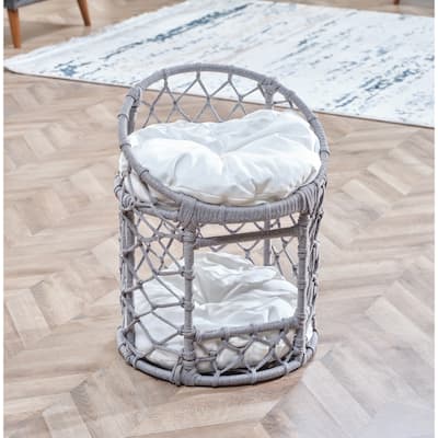 Osena 2 level Catbed with Cushions, Grey