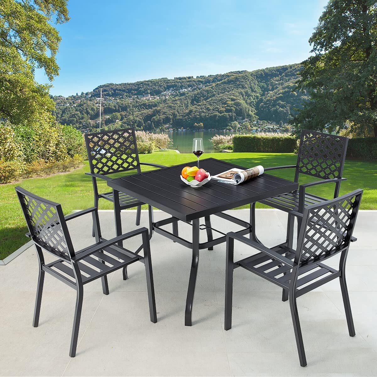 Outdoor Bar Furniture, Weatherproof, 330lb Capacity, Quick & Easy Setup