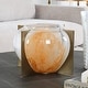preview thumbnail 5 of 3, Uttermost 18183 Amber Swirl 7-3/4" Tall Glass and Iron Vase