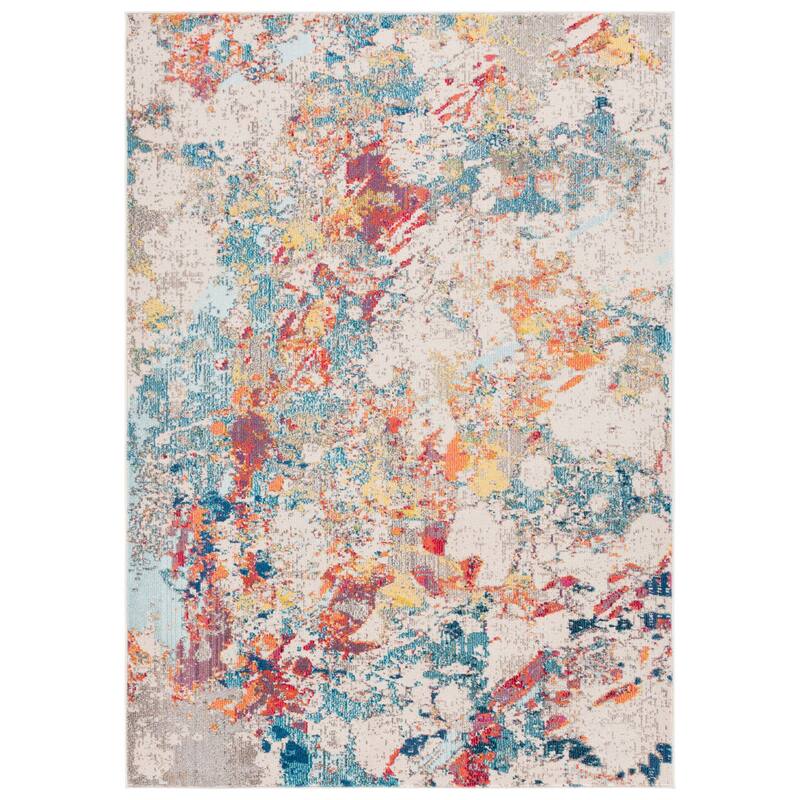 SAFAVIEH Monaco Karmela Boho Abstract Rug - 5'1" x 7'7" - Ivory/Multi