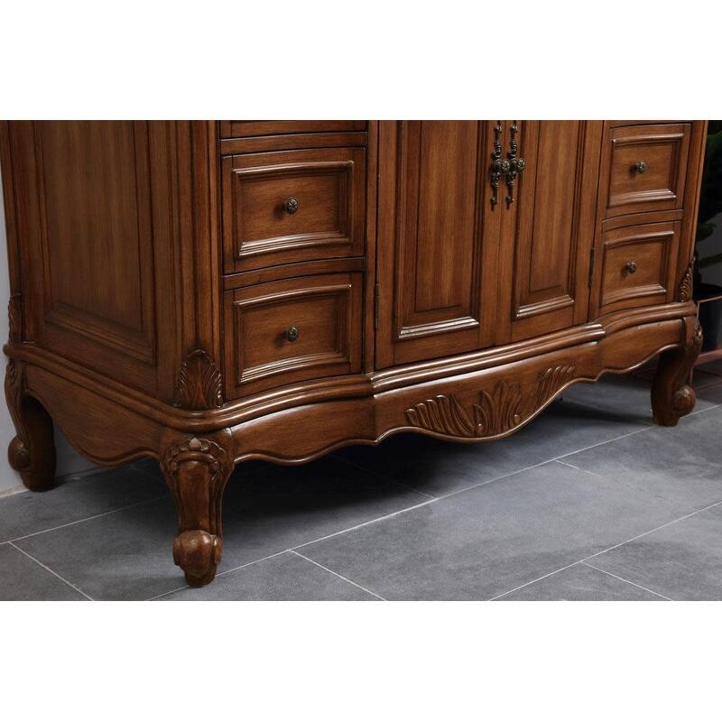 Elegant Lighting VF38848 Oakland 48" Free Standing Single Basin Vanity