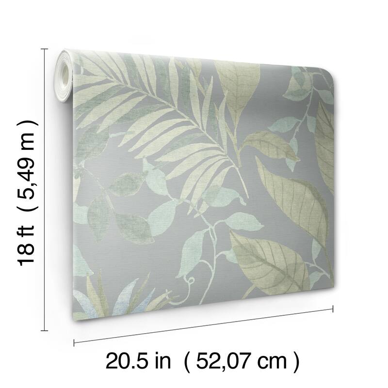 NuWallpaper Jesinda Green Peel and Stick Wallpaper