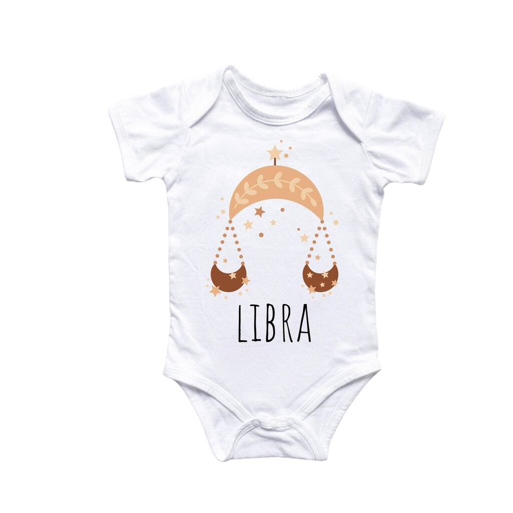 Libra Zodiac - Baby Boy Girl Clothes Infant Bodysuit Funny Cute Newborn 2