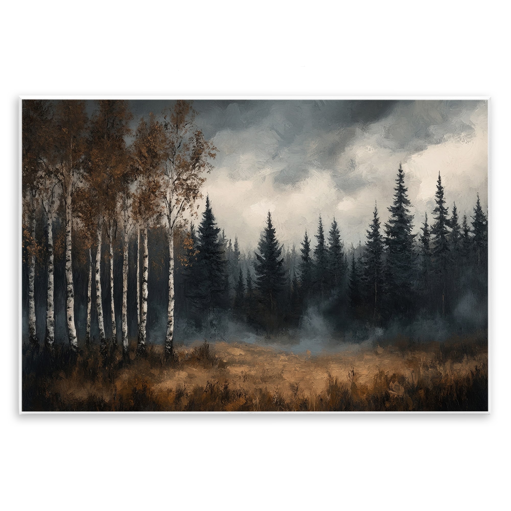 Stupell Misty Forest in Autumn Wall Plaque Design by Petal Prints Design