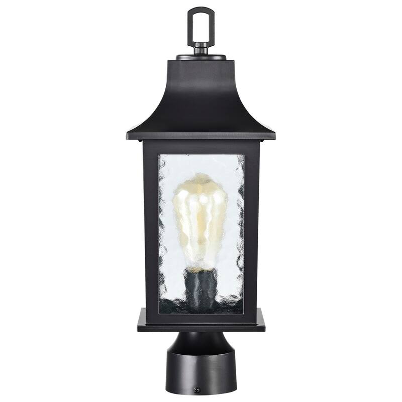 Nuvo Lighting 60/5957 Stillwell 17" Tall Post Light with Water Glass