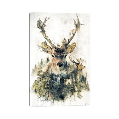 iCanvas "Surreal Deer" by Barrett Biggers Canvas Print