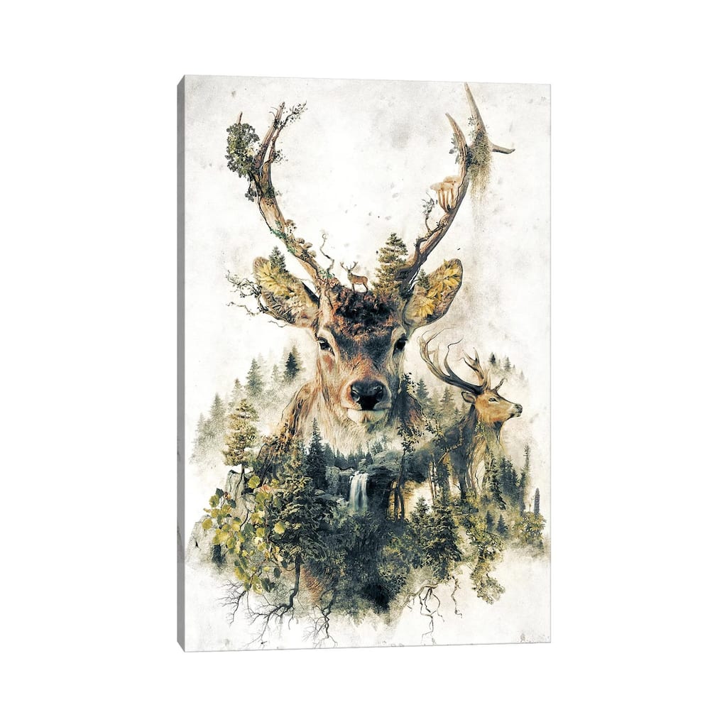 iCanvas "Surreal Deer" by Barrett Biggers Canvas Print