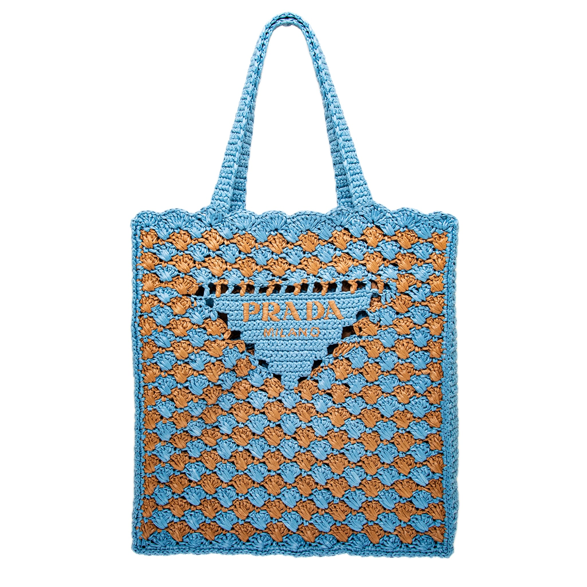 Prada Crochet Tote - Overstock - 43457571
