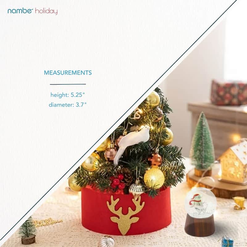 Nambe Skating Penguin Snow Globe - 5.25"H x 3.7"D