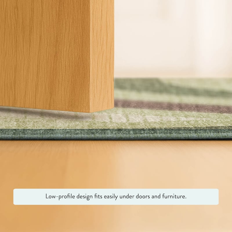 Machine Washable Indoor/ Outdoor Modern Jalen Chantille Rug