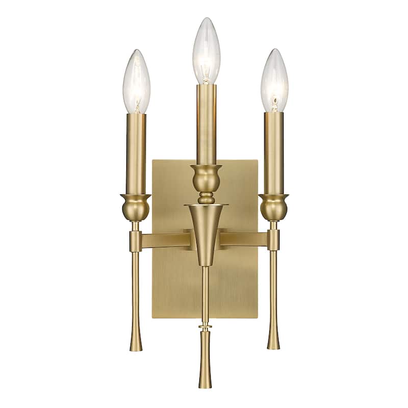 Golden Lighting Landon 3-light Wall Sconce in Brushed Champagne Brass