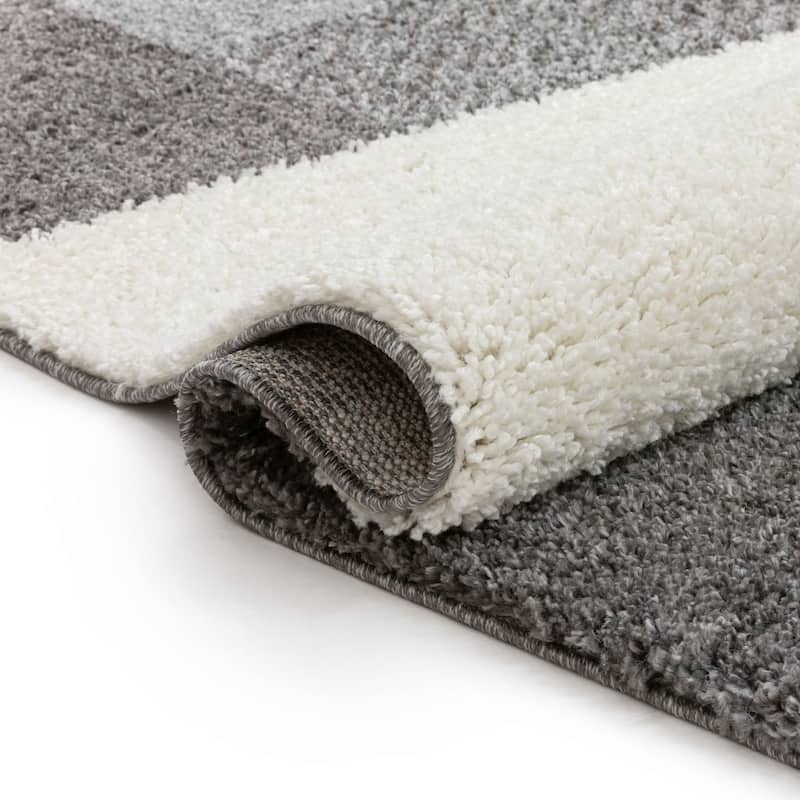 Well Woven Madison Shag Cubes Geometric Shag Area Rug