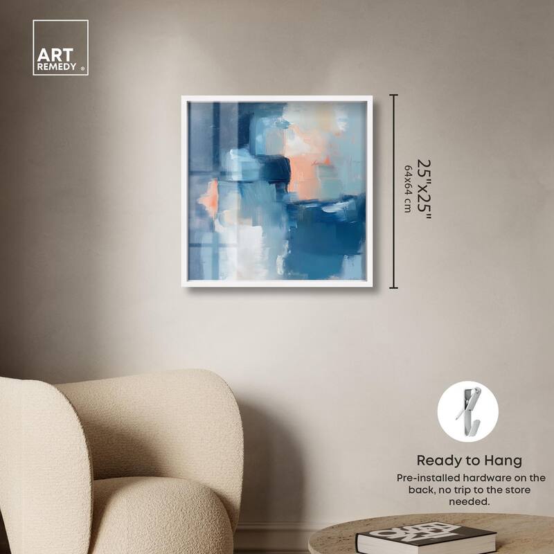Whispering Blue I Shadowbox by Art Remedy