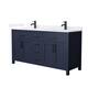 Option Dark Blue / White Quartz Top / Matte Black