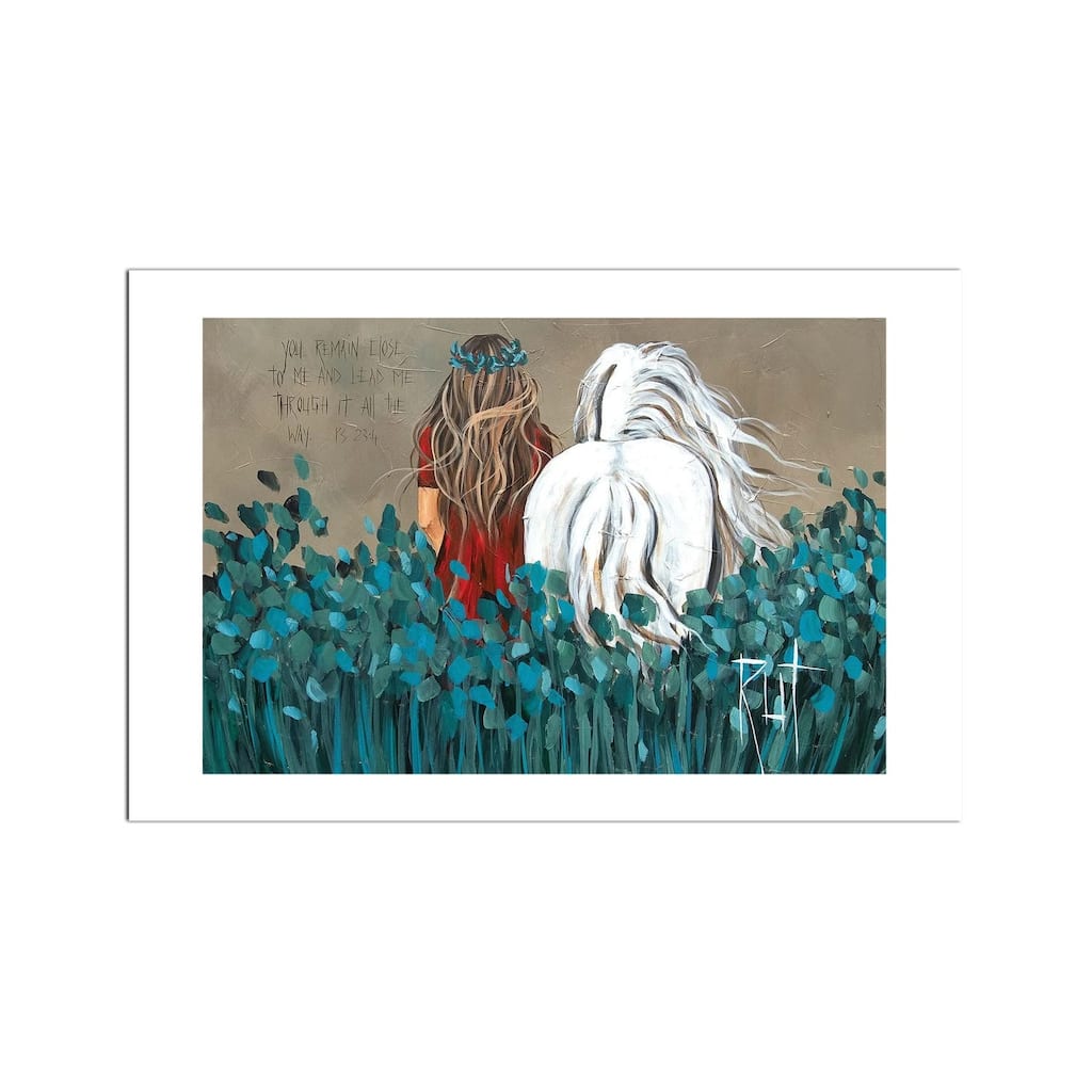 You Remain Close Fine Art Paper Print by Ruth's Angels - Multi