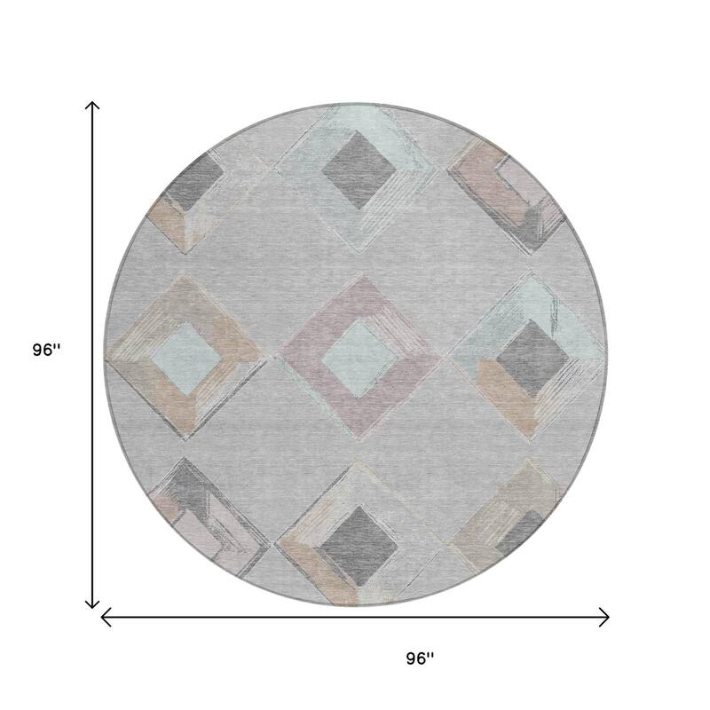 HomeRoots Geometric Transitional Rectangle Outdoor Rug